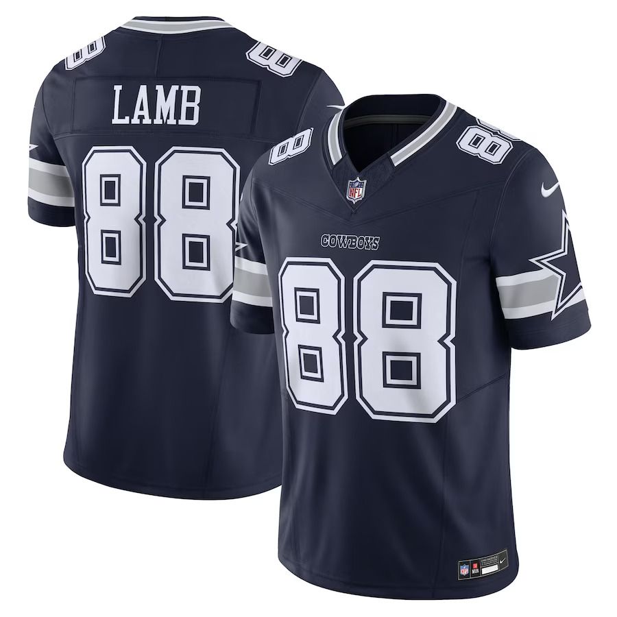 Men Dallas Cowboys 88 CeeDee Lamb Nike Navy Vapor F.U.S.E. Limited NFL Jersey